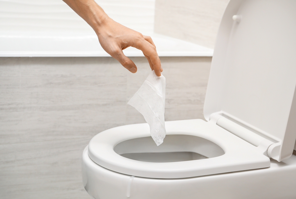 don't put flushable wipes down the toilet