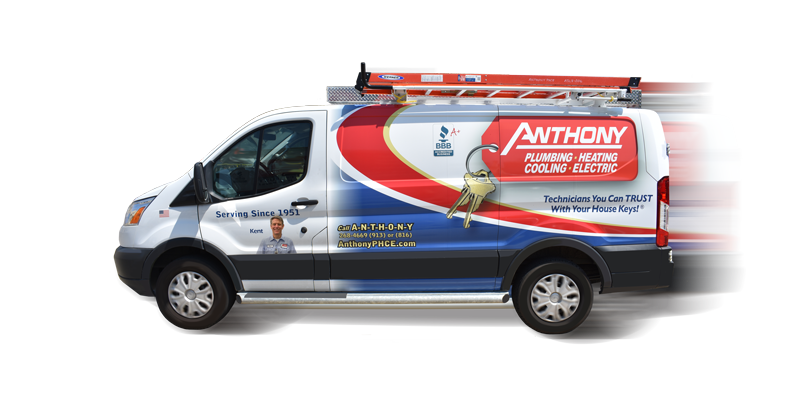 Anthony Plumbing, Heating, Cooling, Electric Truck